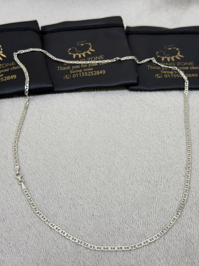 Italian silver nail chain