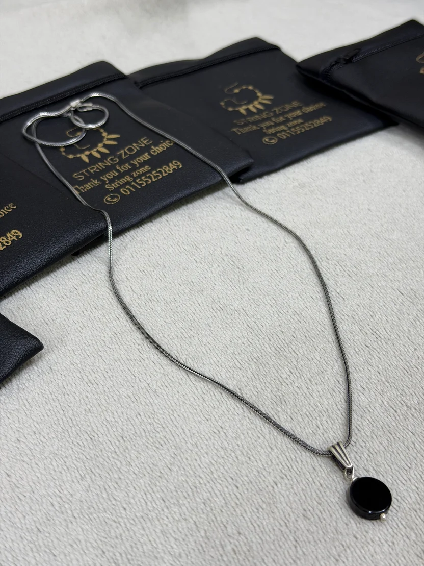 Italian oxidized silver chain