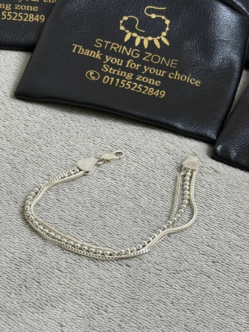 925 Sterling Silver Layered Bracelet