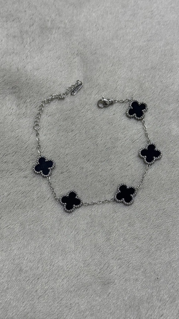 Leather bracelet (SILVER)